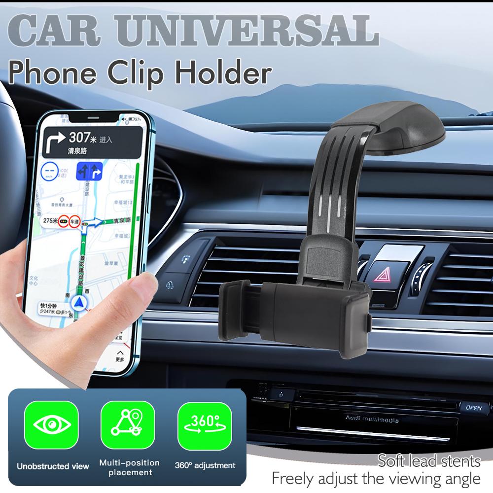 Car Universal Bendable Phone Clip Holder Soft Lead Stents Freely Adjust the Viewing Angle Strong Adhesive Vacuum Suction Cup