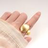 Double Oval Irregular Curved Ring Smooth Brushed Finish Minimalist Fashion Jewelry Band For Women