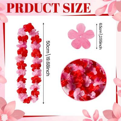 10 buc Colier cu Flori Hawaiene Ghirlandă Artificială Decorare Petrecere pe Plajă Hawaii Costum Fancy Luau Nuntă Zi de Naștere Cosplay