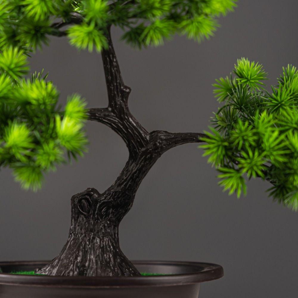 Handmade Simulation Pine Tree Plastic Artificial Bonsai Plants  Bedroom