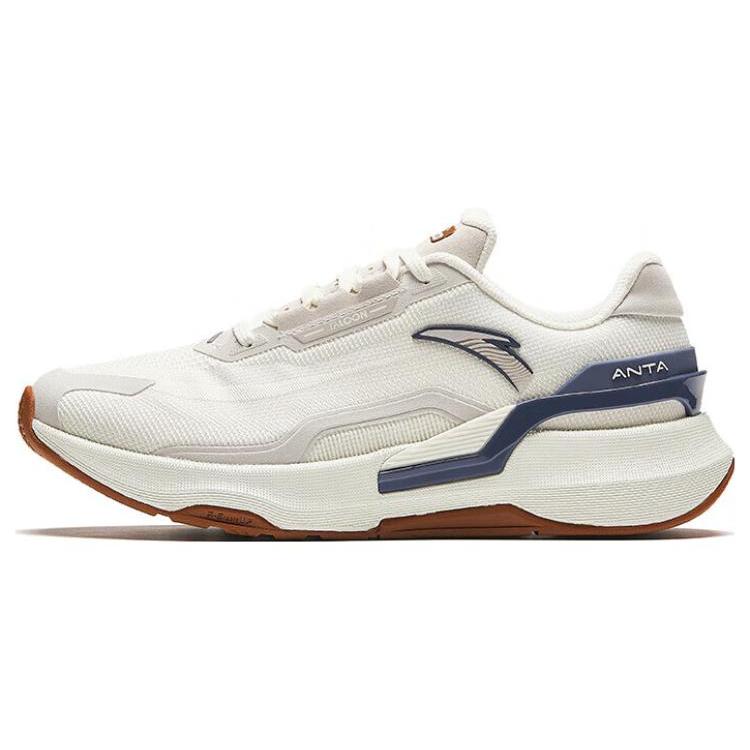 

New Anta Ignite Wear Resistant Slip Resistant Low Top Running Shoes Women s White Gray Blue 122417788-4 36