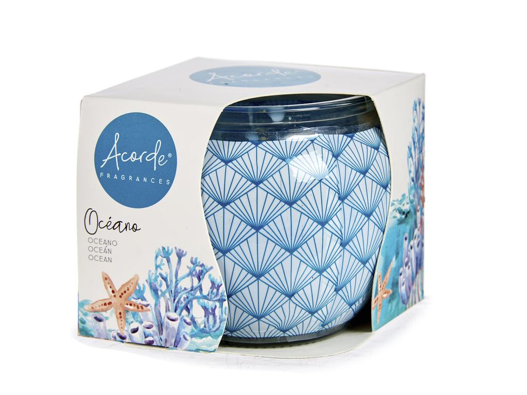 Set of 12 Scented Candles In Glass Sea Set Home Freshener
