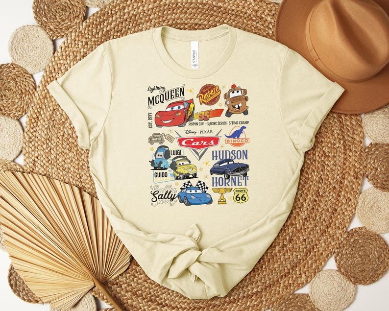 Vintage Lightning Mcqueen Comfort Colors Shirt, Disney Cars Shirt, Disney Pixar Cars Shirt, Cars Family Vacation 2026 Tee, Cars land shirt 140