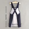 Waterproof Kitchen Apron Sleeveless Cross Back Cooking Baking Bibs with Removable Hand Towel Anti-fouling Restaurant Uniform