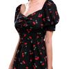 Europe, America, Temu, Amazon, Fashionable and Elegant Printed V-neck Dress, Summer New A-shaped Short Skirt Wholesale