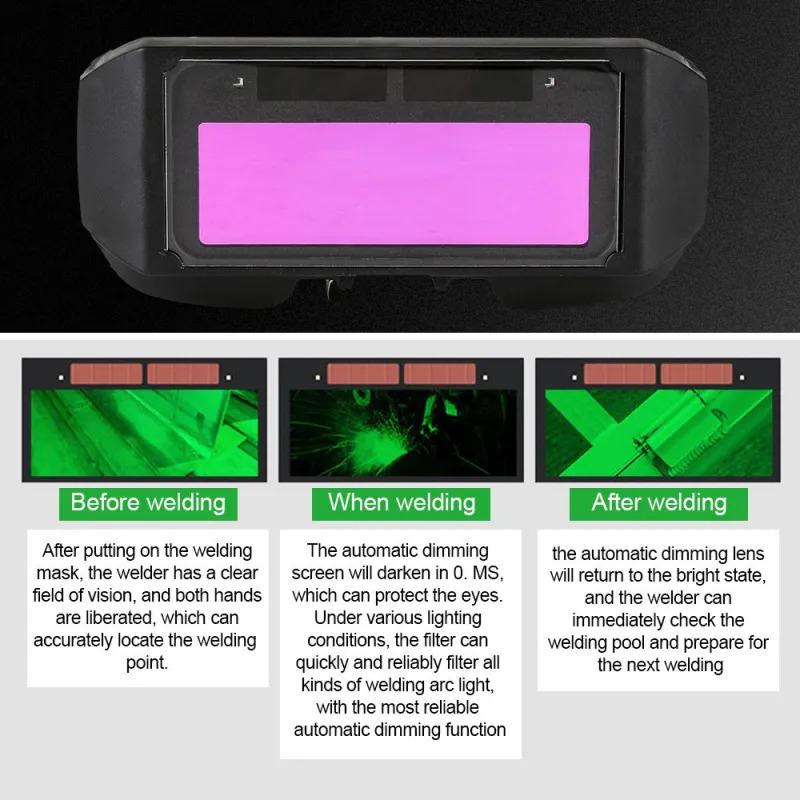 New Solar Auto Darkening Welding Glasses Welder Mask Eyes Goggle For Brazing Welding