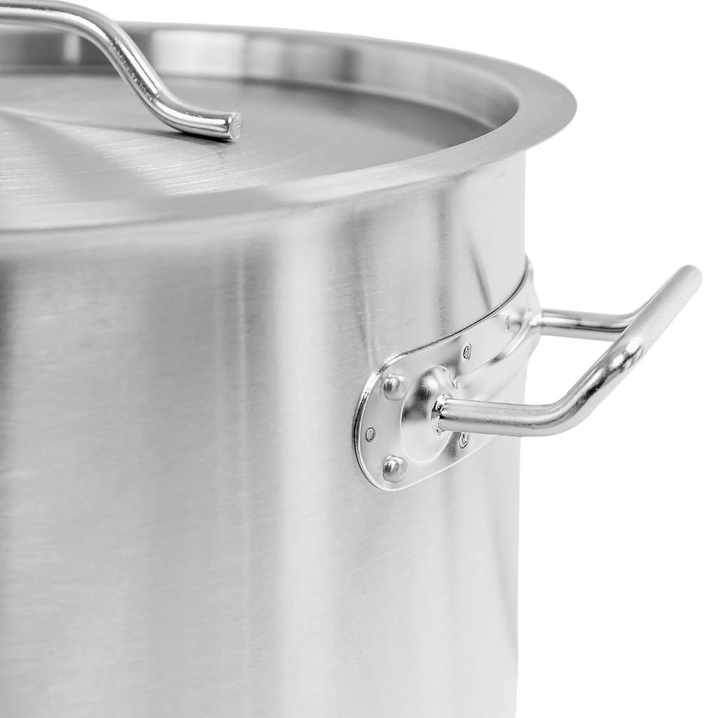 Tall Catering Pot with Lid Mega-M Standard 25l Dia. 32 Cm X H 32 Cm N
