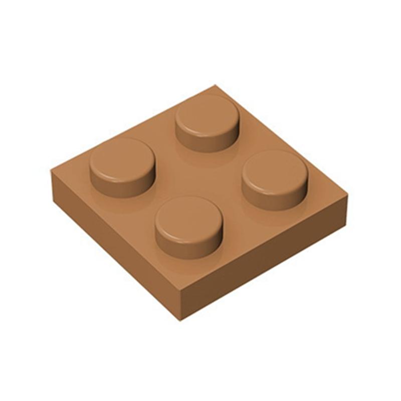 80pcs Plate 2x2 Dots Muilt-Colored Compatible with 3022 94148 Self-Locking Bricks Building Blocks Toys Accessories