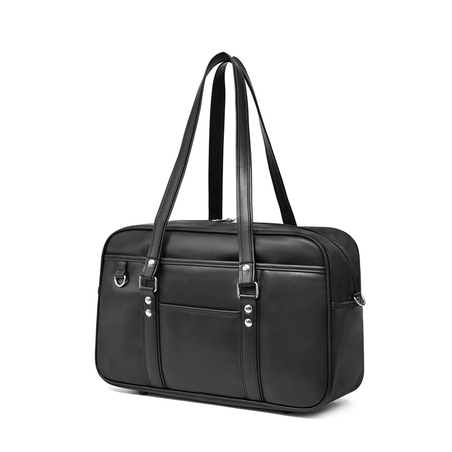 

Школьный синтетический для старшей школы улучшенный A4 без отверстия для наушников [BALISOYI] сумка, кожа, девочки, студенты, ручка, совместимый, (черный (большой)) чёрный