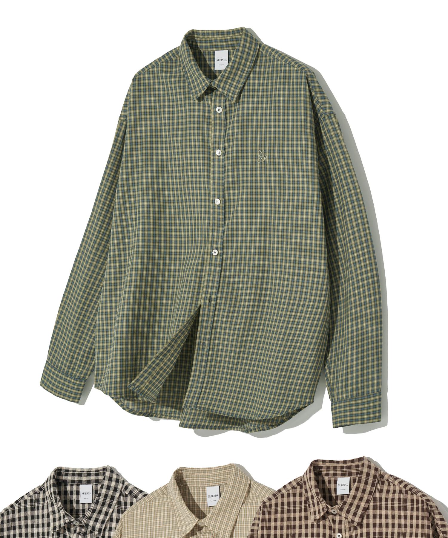 NUBINDA Vintage Nerd Oversized Plaid Shirt