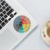 6 Pieces Feelings Wheel Vinyl Sticker 2.4 Inches 3.2 Inches Emotion Decal
