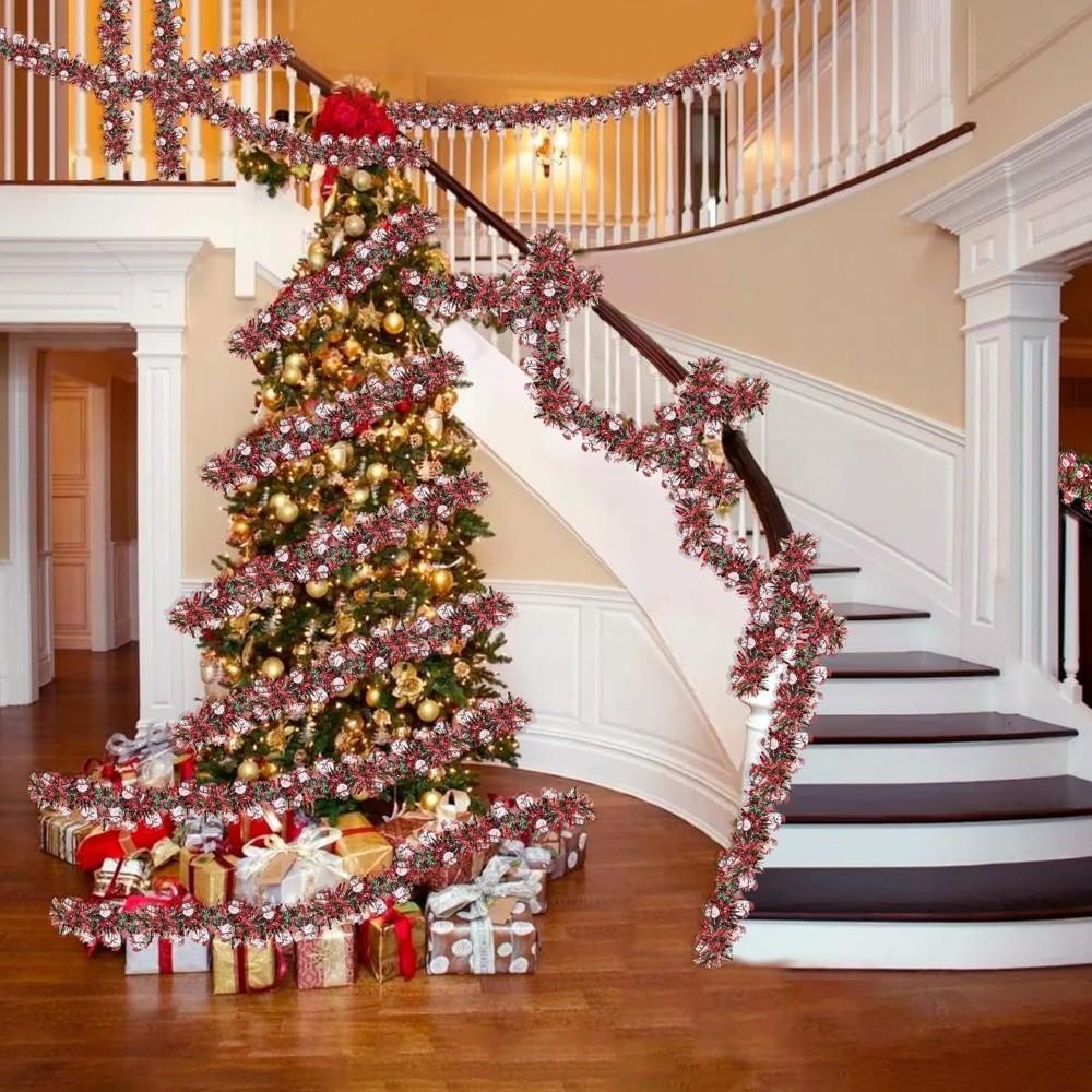 Colorful Christmas Decoration Ribbon 2M Xmas Tree Charm New Christmas Decorations Strip  New Year