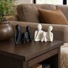 Plastic Abstract Family Sculpture 3D Printed Parent-Child Figurine  Bedroom Decor