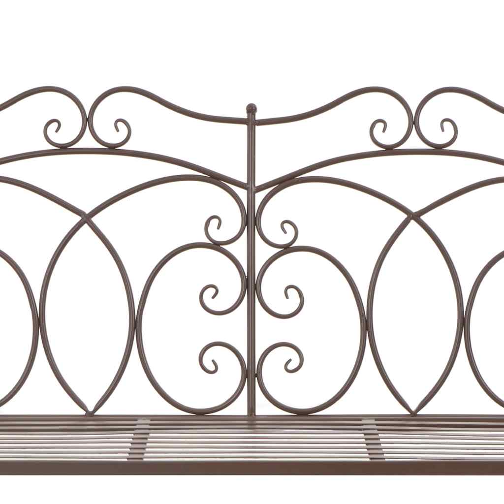 vidaXL Gartenbank 104 Cm Eisen Antik Braun