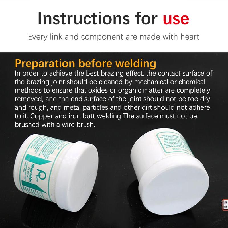 100G Soldering Paste Flux Silver Brass Brazing Powder For Welding Copper Aluminum Welding Material