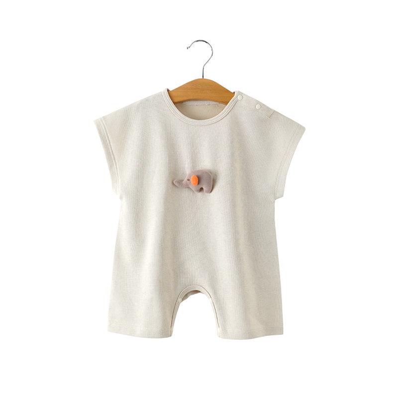 Baby Summer Sleeveless Romper, Outdoor Thin Belly Protection Suit for Boys and Girls