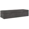 Folding Sofa Bed 180 x 67 x 45 cm Dark Grey