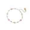 Sterling Silver Enamel Floral Gourd Bracelet: Elegant Chinese-Inspired Design for Women.