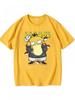 Camiseta de Algodón Oversize con Estampado de Psyduck del Anime Pokémon para Hombres y Mujeres Cómoda Moda Y2K Ropa Infantil Camiseta de Verano