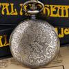 reloj de bolsillo Hombre Bronze Black/Bronze/Silver Exquisite Versatile Quartz Pocket Watch Clock Men Women Gift Steampunk