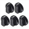 1/2/5Pcs General Gas Stove Cooker Control Knob Plastic Handle 8mm Hob Knobs Range Oven For Benchtop Burner