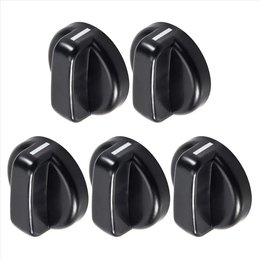 1/2/5Pcs General Gas Stove Cooker Control Knob Plastic Handle 8mm Hob Knobs Range Oven For Benchtop Burner