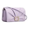 Roger Vivier RV Viv Choc Elegant Pleated Design Leather Shoulder Crossbody Phone Bag Women bags Purple RAWAWHO2300XMAL028