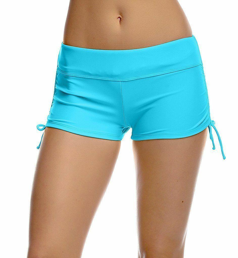 Women Sports Shorts Bikini Swimming Beach Swimwear Lady Boy Short Brief Bottoms