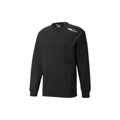 Logo Solid Crew Neck Sweatshirt Men Tops Black 849544-01