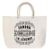 Sac De Plage - PLANETEE - Anse Corde Sandra Déesse Légende - Coton Naturel - Grande Contenance - Imprimé En France