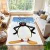 Pingu Arctic Adventure Washable Door Mat Compact Foldable Construction Stain-resistant Surface Office & Lounge Rug Minimalist Modern Style