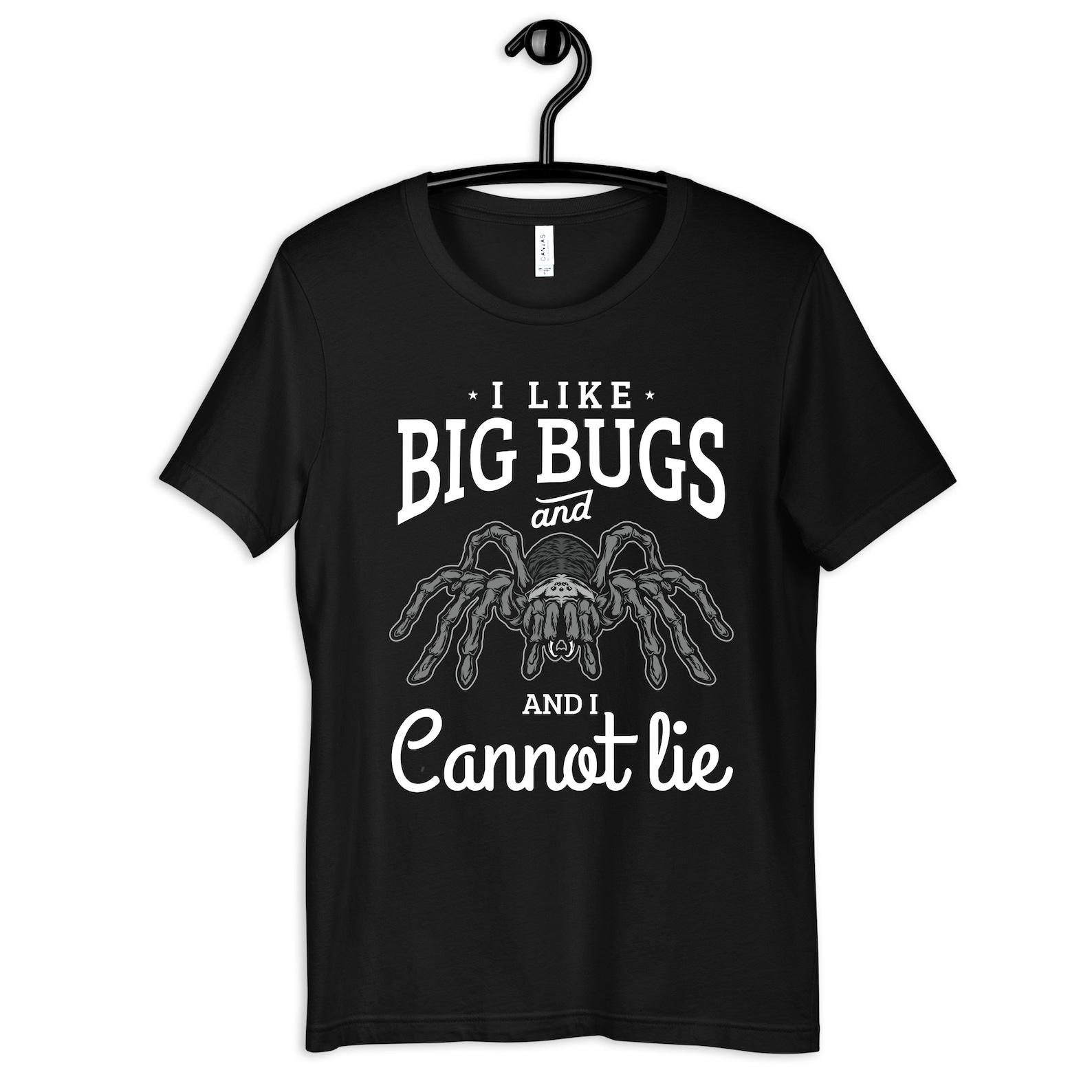 Funny Bug T-Shirt, I Like Big Bugs, Insect T-shirt, SpiderT-shirt, Entomology Tank Top, Arachnid T-shirt, Kids Bug Tee M