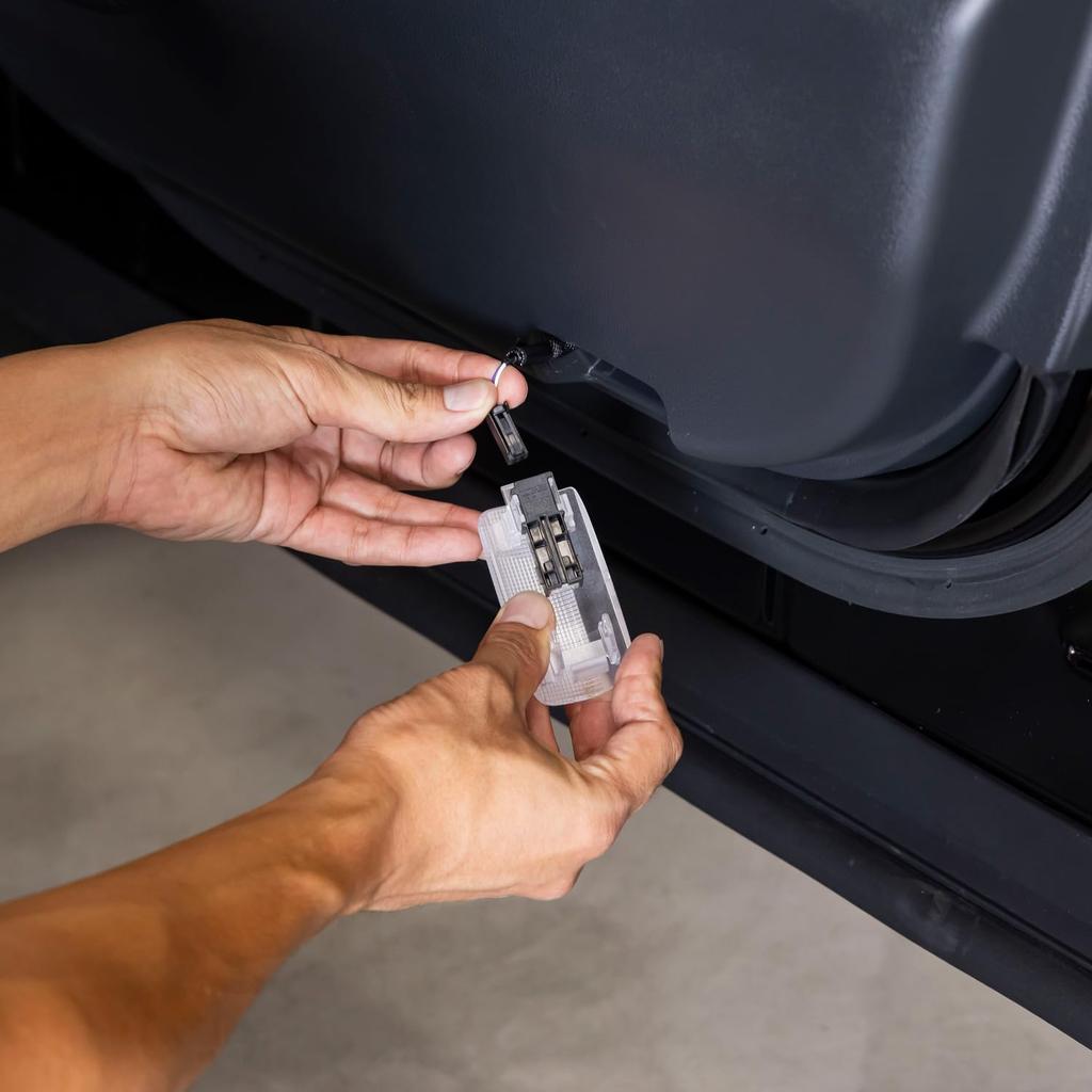 VALENTI Jewel LED Projection Courtesy Door Welcome Light with Logo Type C Lamp, Projection, 2-Pack,