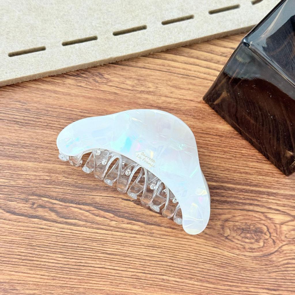 Medium Imitation Acetate Claw Clip for Back-of-Head Bun - Simple Shark Hair Accessory