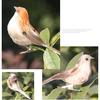 Foam Feather Artificial Birds Vividly Sparrow Garden Emulation Decoration Xmas Tree Robin Home Outdoor Yard Ornaments Randomly