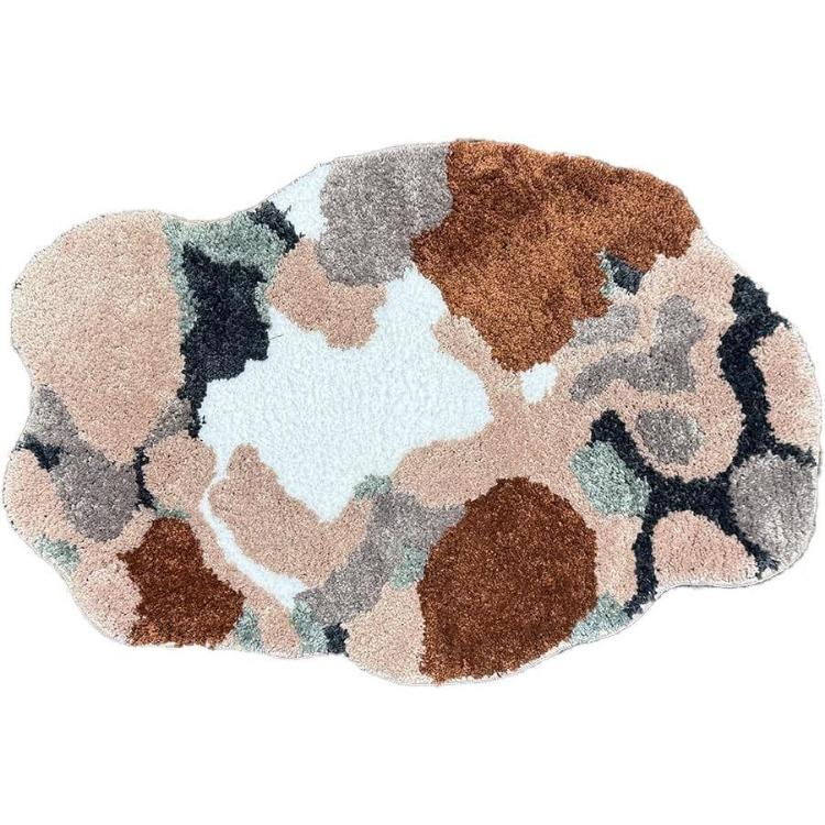 Living Room Irregular Carpet Thickened Coffee Table Mat Stain Resistant Bedside Carpet In Bedroom