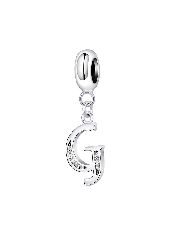 Copper Fashionable 26 Letters Of Charm Bead For Women Fit Bracelets Diy Making Anniversary Gift Fine Ladies Jewelry