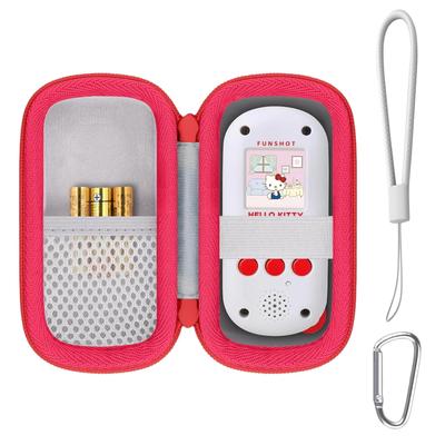 Takara Tomy FUNSHOT Hello Kitty Digitalkamera Aufbewahrungstasche mit Hand co2CREA (Nur Gehäuse) Riemen, Off-White-Rot -