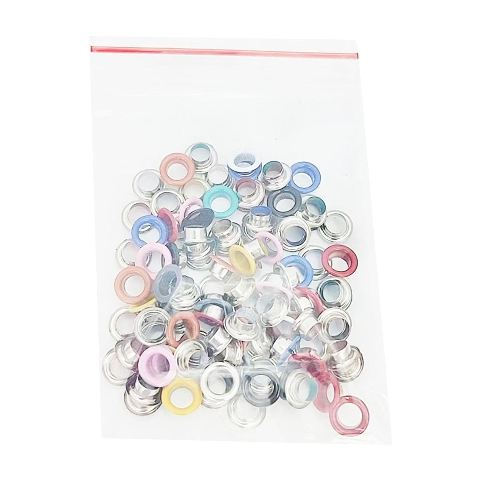 

100 шт. металлических люверсов с внутренним диаметром 5 мм, круглые люверсы для скрапбукинга, изготовления открыток, декора из кожи