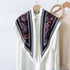 New Simulated Silk Twill Silk Triangle Scarf, Clothing Accessories, High-end Cashew Nut Printed Streamer, Versatile Women's Silk Scarf
