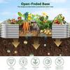 3 Pack Corrugated Galvanized Steel Raised Garden Bed Outdoor Metal Above Ground Garden Bed for Vegetables and Flowers 3x2FT Dar