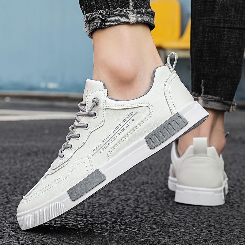 Mode Herr äkta Läderskor snörning Trend Bekväma Herrskor utomhus Brittisk Mode Herr Höga Sneakers Mockasiner Herr