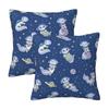 Just A Girl Who Loves Axolotls Space Axolotl 2 Pcs Square Pillowcase Pillow Cover Cushion Comfort Throw Pillow For Home Bedroom
