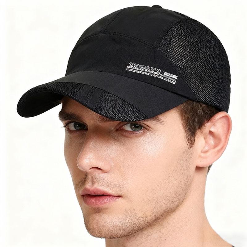 Atmungsaktive Netz-Sommerhut, Schnelltrocknende Outdoor-Sport-Sonnenblende Und Sonnenschutz-Baseballkappe