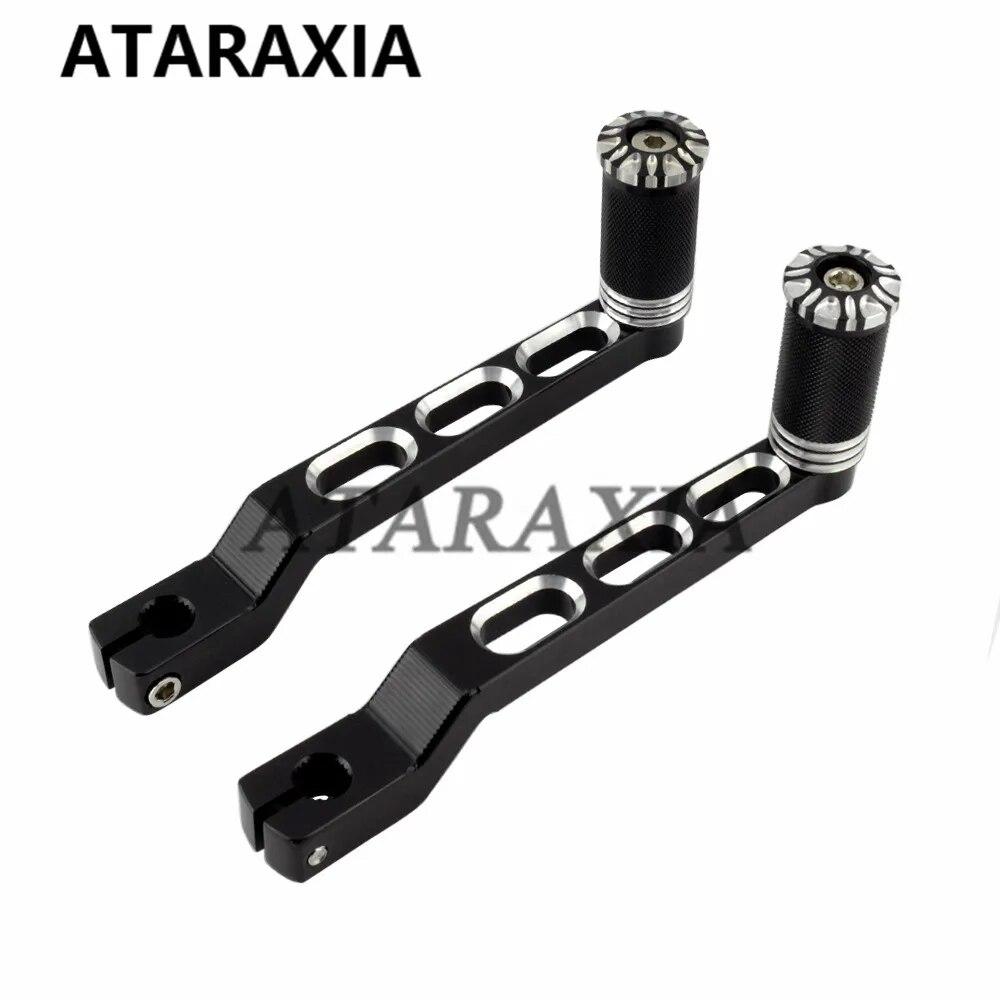 Motorcycle Left Heel Toe Shift Lever Pedal Shifter Pegs For Harley Touring Road King 1988-2018 Softail 1986-2017 Foot Peg Rest