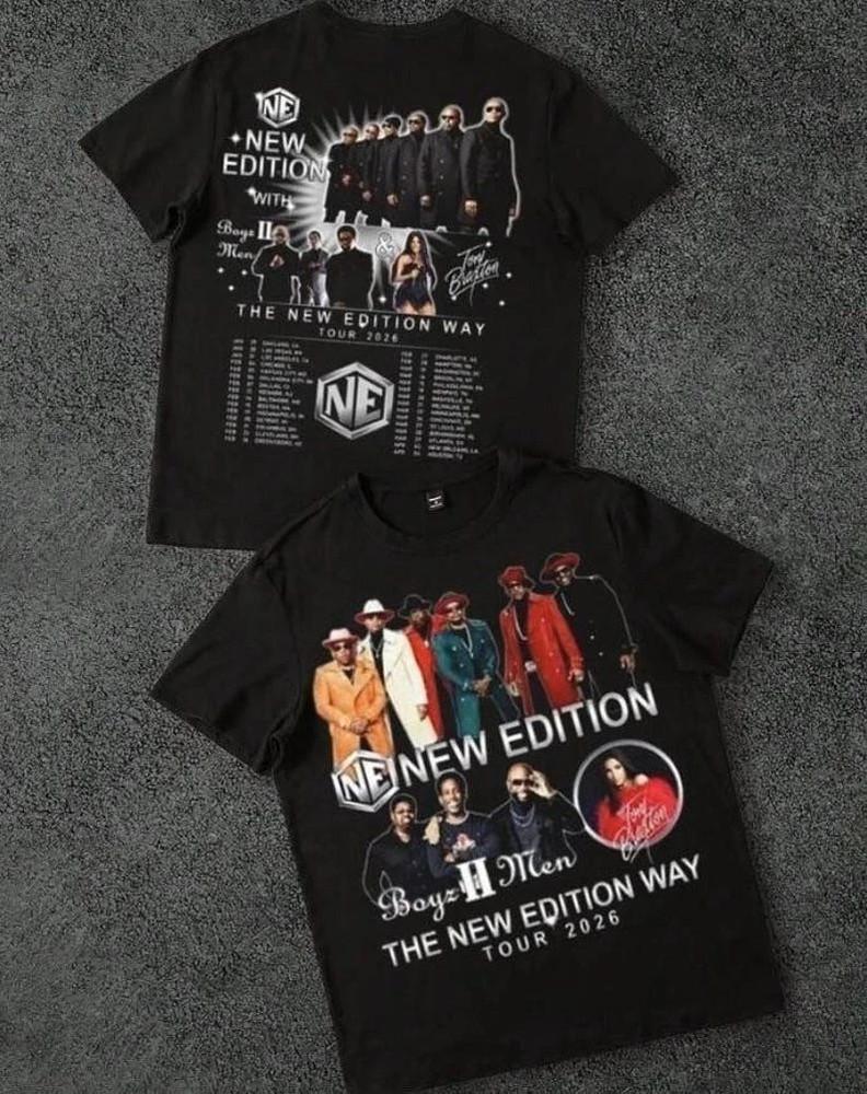 NE The New Edition Way Tour 2026 Tshirt Gif Fan Unisex T-Shirt XXXXL