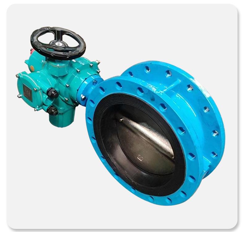 Large Diameter Soft Seal Rubber Flanged Butterfly Valve for Industrial Pipeline and Water Treatment