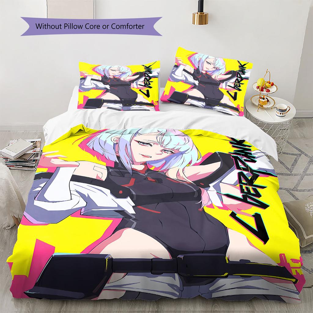 Lucyna Kushinada Pattern Bedding,Quilt Set Quilt Cover Pillowcase Home Birthday Gift(1 * duvet cover + 2 * pillowcase, without core)