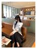 Women's European Style Long Sleeve Loose-Fit Letter Print T-Shirt, American Retro Slim Base Layer