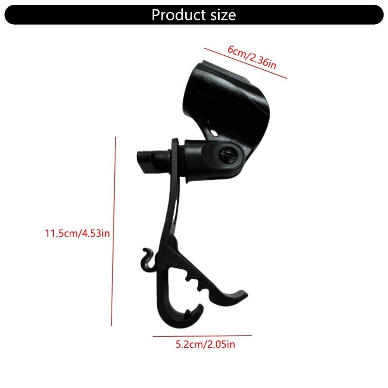 Drum Microphone Clip Holder Metal Percussion Clamp Holder Adjustable Mounting Bracket for Percussion Instrument